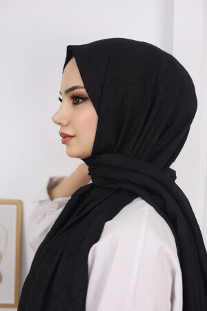 Hijab Damen Bambusschal Schal Schwarz - 2