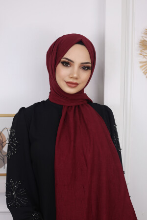 Hijab Damen Bambusschal Schal Weinrot - 1