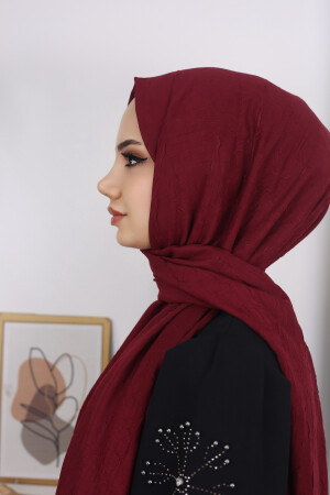 Hijab Damen Bambusschal Schal Weinrot - 2