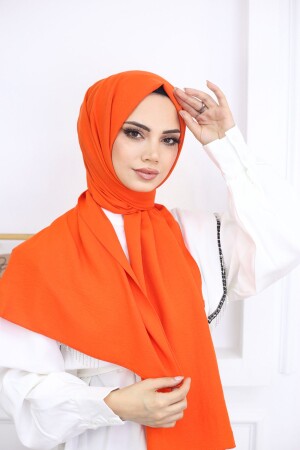 Hijab Damen-Jazz-Schal aus Baumwolle, Modell _ Orange - 2