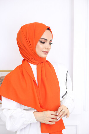 Hijab Damen-Jazz-Schal aus Baumwolle, Modell _ Orange - 5