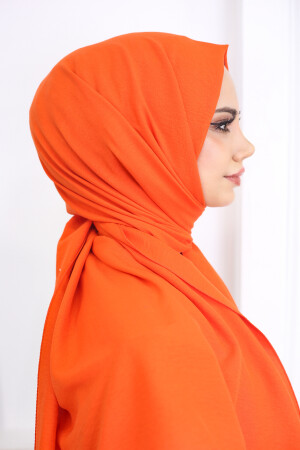 Hijab Damen-Jazz-Schal aus Baumwolle, Modell _ Orange - 6