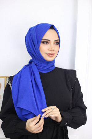 Hijab Damen-Jazz-Schal aus Baumwolle, Modell _ Saks Blue - 4