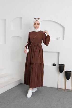 Hijab-Kleid mit Kragen - 2