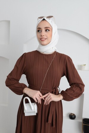 Hijab-Kleid mit Kragen - 5