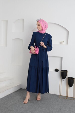 Hijab-Kleid mit Kragen - 1