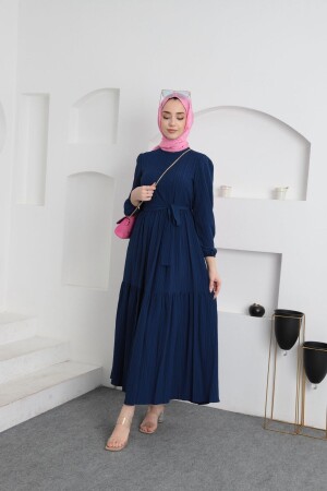 Hijab-Kleid mit Kragen - 2