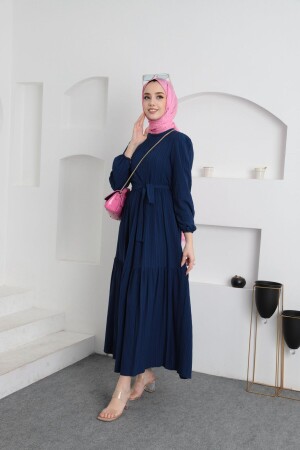 Hijab-Kleid mit Kragen - 3