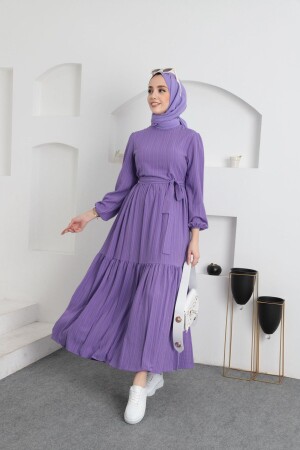 Hijab-Kleid mit Kragen - 1