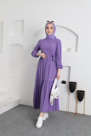 Hijab-Kleid mit Kragen - 3