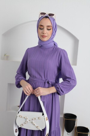 Hijab-Kleid mit Kragen - 5