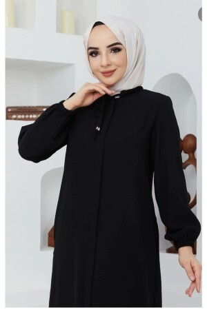 Hijab-Kleidung Damen Aerobin Black Summer Abaya - 1