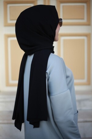 Hijab Medina Seidenschal in Schwarz - 2