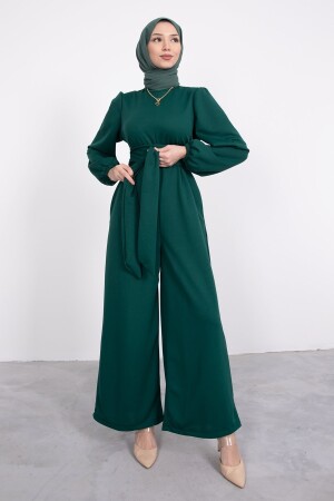 Hijab-Overall mit breiter Schärpe und Wickeleffekt TULU01 - 2