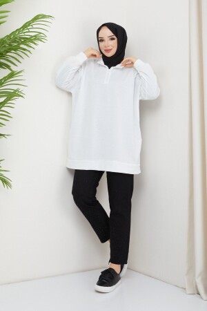 Hijab saisonales Swatshirt mit zwei Fäden - 1