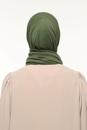 Hijab-Schal aus gekämmter Baumwolle, einfarbig, Khaki 1203 - 7