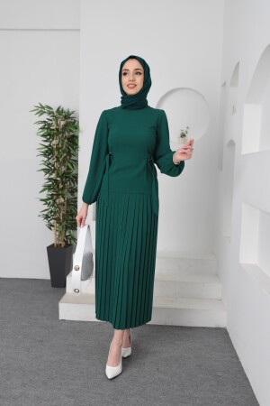 Hijab-Unterteil-Oberteil-Set mit Faltenrock und Bluse - 2