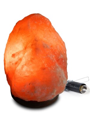 Himalaya-Salzlampe, 2–3 kg, rosa-orange Farbe, Himalaya-Salzlampe mit Ein-/Aus-Knopf - 2