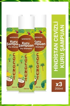 Hindistan Cevizi Aromalı Kuru Şampuan 200 Ml 3 Adet - 2