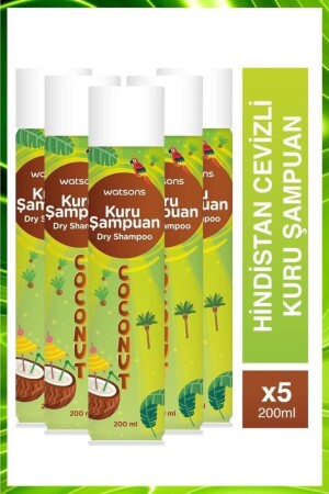 Hindistan Cevizi Aromalı Kuru Şampuan 200 Ml 5 Adet - 1