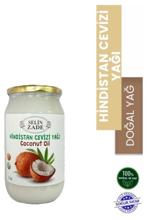 Hindistan Cevizi Yağı 1 Lt (soğuk Sıkım) %100 Saf - 3