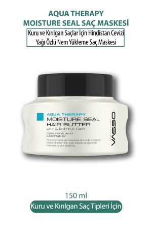 Hindistan Cevizi Yağı Özlü Nem Yükleme Maskesi - Vasso Aqua Therapy 150 ml 8699216349151 - 1