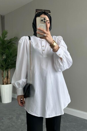 Hiva Gömlek Beyaz - Haza Moda