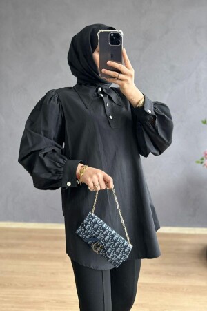 Hiva Gömlek Siyah - Haza Moda