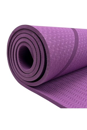 Hizalama Tasarım Yoga Pilates Mat 8mm Tpe Yoga Pilates Mat - 6