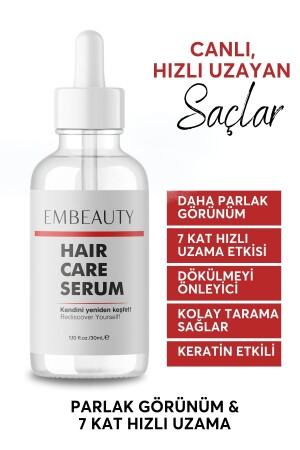 Hızlı Saç Uzatma Serumu- Argan Ve Keratin Özlü Dökülme Karşıtı 30 ml (ÖZEL FORMÜL) - Embeauty