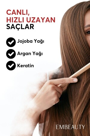 Hızlı Saç Uzatma Serumu- Argan Ve Keratin Özlü Dökülme Karşıtı 30 ml (ÖZEL FORMÜL) - 4