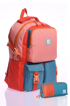 HKN 9013 Grundschulrucksack mit Stifthalter, Schultasche mit mehreren Fächern, orthopädischer Rucksack - 3