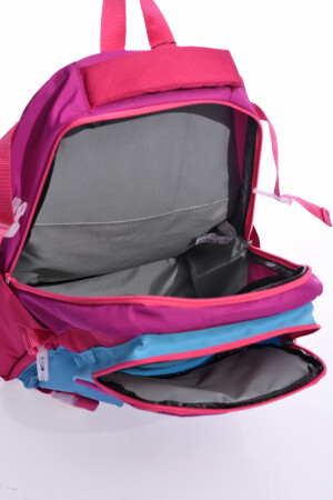 HKN 9013 GRUNDSCHULRUCKSACK MIT STIFTHALTER, SCHULTASCHE, ORTHOPÄDISCHER RUCKSACK MIT MEHRFÄCHERN, LILA - 5