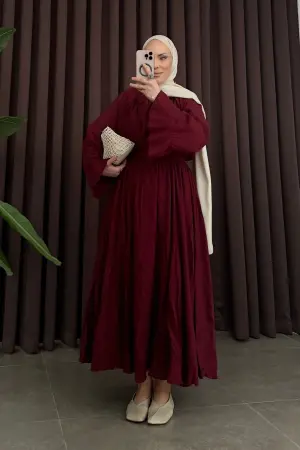 HM Model Pamuk Vual Etek Takım Bordo - Nuuwears