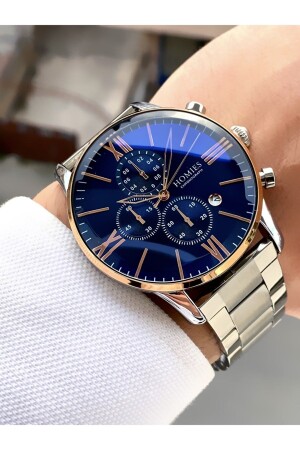 ساعة ورقة سوار رجال من فولاذ ذو لون فضي HMSSTZRVS02024 - Homies