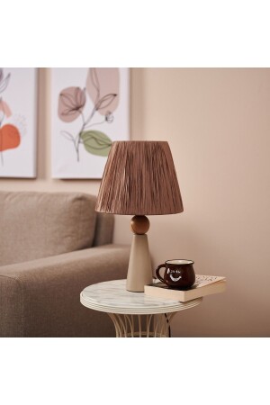 التصميم من طراز MNZ-HMY أماندي شمعة السيراميك - كريم / بيج - 45 × 24 × 24 سم - Hmydesign