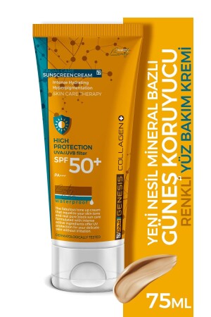 Hochschützender Collagen Anti-Blemish Tone Equalizer SPF 50 Farbige Gesichts-Sonnencreme 75 ml - 2