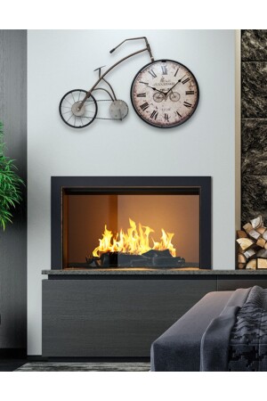 Hochwertige, dekorative Metall-Wanduhr, handgefertigt, 60 x 43 cm, Sonderserie, große Wohnzimmer- und Küchenuhren - Neomi