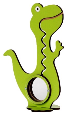 Holz-Dinosaurier-Sparschwein, besonderes Lernspielzeug, grün, A-Qualität, 40 cm, T1004 - 3