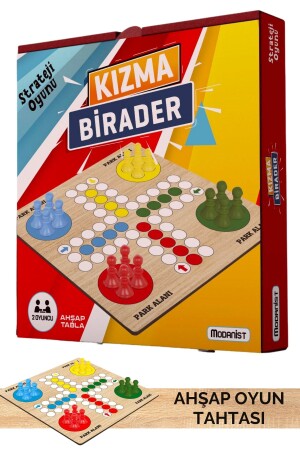 Holz-Ludo-Spiel – klassisches Brettspiel für alle Altersgruppen - 1