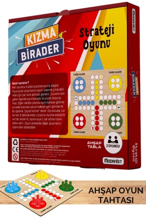 Holz-Ludo-Spiel – klassisches Brettspiel für alle Altersgruppen - 4