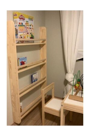 Holz-Montessori-Bücherregal, Kinderzimmer, pädagogisches Bücherregal 02827 - 2