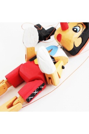 Hölzerne Pinocchio-Hängeschnurpuppe, dekoratives Spielzeug, 50 cm, pino8888 - 2
