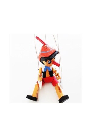 Hölzerne Pinocchio-Hängeschnurpuppe, dekoratives Spielzeug, 50 cm, pino8888 - 1