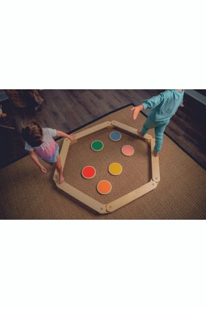 Hölzerner Schwebebalken - Balancebrett - Spielzeug - Aktivitätsspielzeug - Holzspielzeug - Montessori-Spielzeug - 2