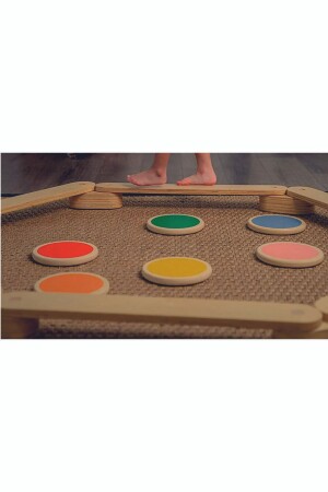 Hölzerner Schwebebalken - Balancebrett - Spielzeug - Aktivitätsspielzeug - Holzspielzeug - Montessori-Spielzeug - 4