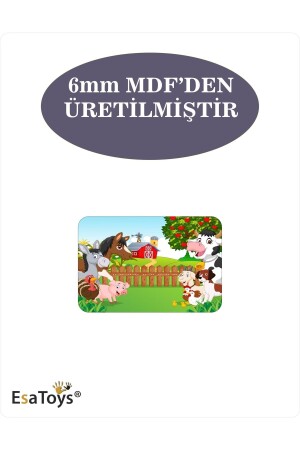 Holzpuzzle für Kinder, 6 Teile - 3