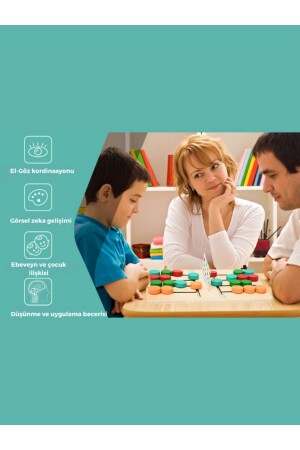 Holzpuzzlespielzeug Montessori Farbanpassung Intelligenzentwicklung Kinder Logikspiel charisa4599 - 7