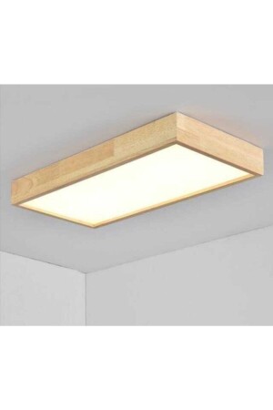 Holzrahmen Decke Led Beleuchtung Kronleuchter 30*120cm Wohnzimmer Schlafzimmer Küche Weiß6500 Lichtfarbe - 3