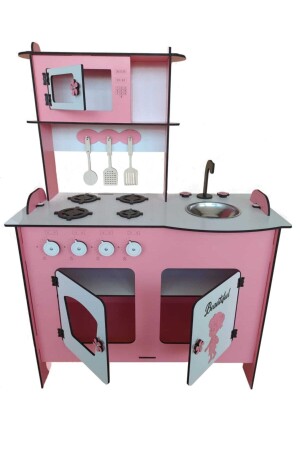 Holzspielzeugküche Mädchenküchenset mit Überraschungsgeschenk Eams - 3